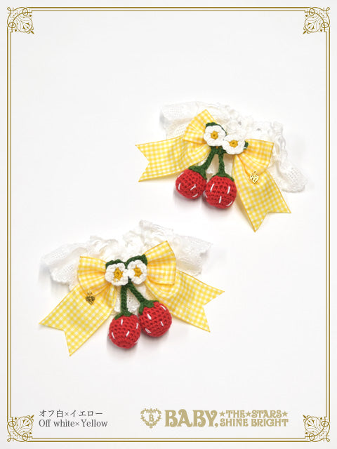Swinging Strawberry's Happy Berry Present Gingham Cuffs