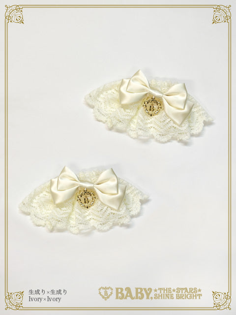 Satin ribbon torsion lace cuffs