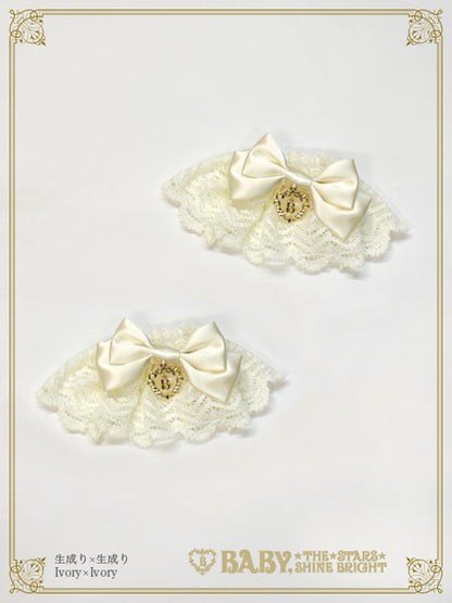 Satin ribbon torsion lace cuffs