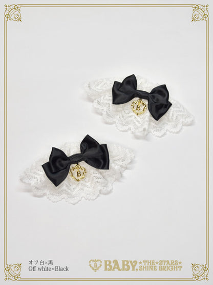 Satin ribbon torsion lace cuffs