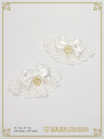 Satin ribbon torsion lace cuffs