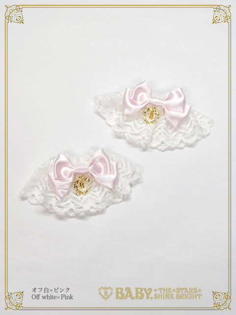 Satin ribbon torsion lace cuffs