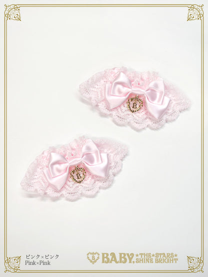 Satin ribbon torsion lace cuffs