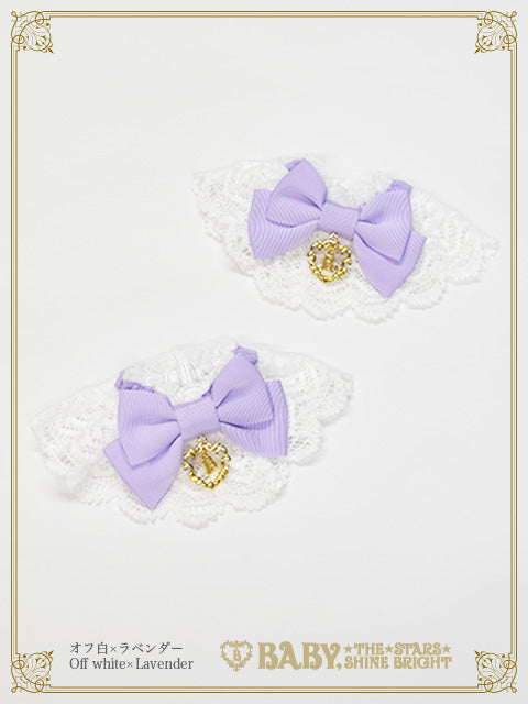 [Pre-order] Grosgrain Ribbon Torchon Lace Cuffs