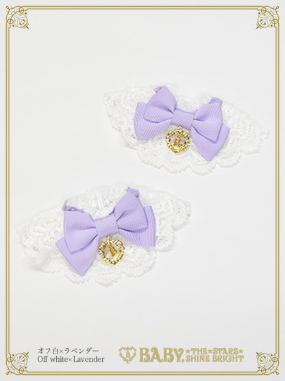 [Pre-order] Grosgrain Ribbon Torchon Lace Cuffs