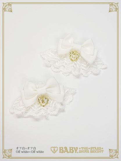 [Pre-order] Grosgrain Ribbon Torchon Lace Cuffs