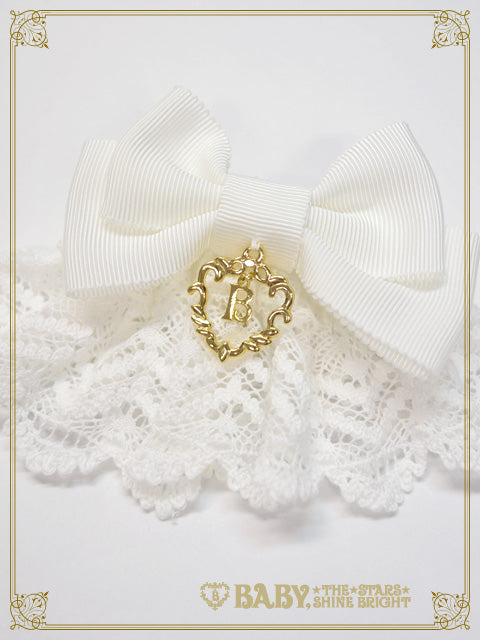[Pre-order] Grosgrain Ribbon Torchon Lace Cuffs