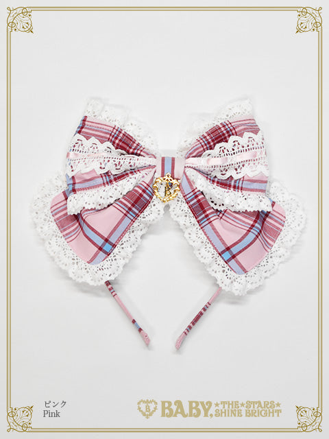 【予約】Memorial Anniversary タータンチェックカチューシャ