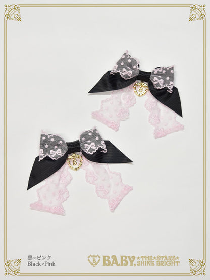 【予約】Ruban♡Crème à la vanille リボンクリップ