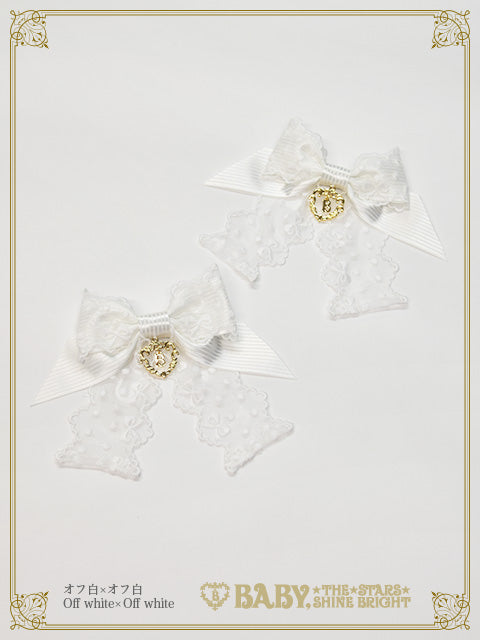 【予約】Ruban♡Crème à la vanille リボンクリップ