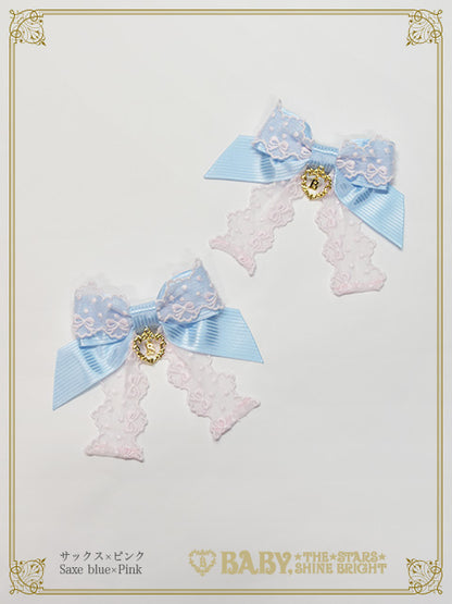 【予約】Ruban♡Crème à la vanille リボンクリップ