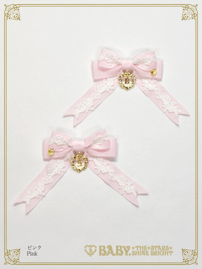 Crème Chantilly Princess リボンクリップ