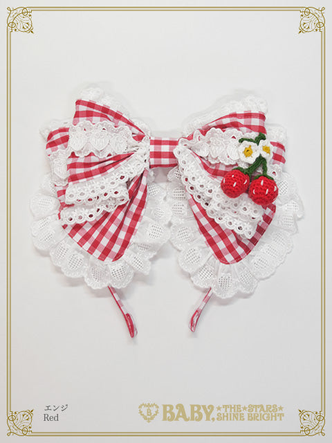 ゆらゆらいちごのHappy Berry Present ギンガムカチューシャ – BABY