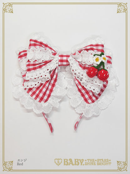 ゆらゆらいちごのHappy Berry Present ギンガムカチューシャ