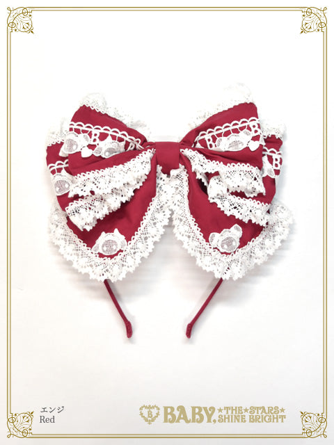 くみゃちゃんのHeart Sugar Decorationカチューシャ　エンジ くみゃちゃんのHeart Sugar Decoration | BABY, THE STARS SHINE BRIGHT