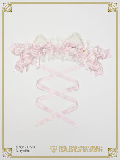 [Pre-order] Little Kitten Lunaria♡ Stripe Headdress