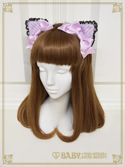 [Pre-order] Little Kitten Lunaria♡ Stripe Headdress