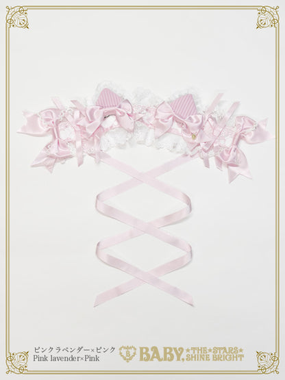 [Pre-order] Little Kitten Lunaria♡ Stripe Headdress