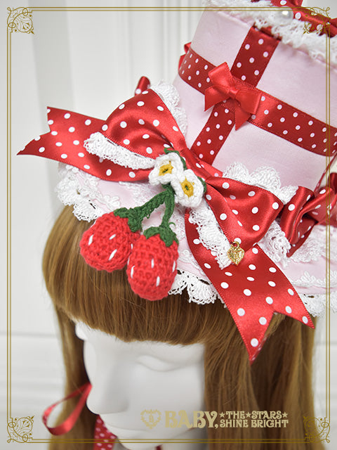 [Pre-order] Doki Doki♡Heart fluttering Princess Strawberry Mini Hat
