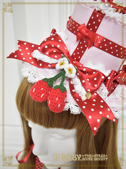 [Pre-order] Doki Doki♡Heart fluttering Princess Strawberry Mini Hat
