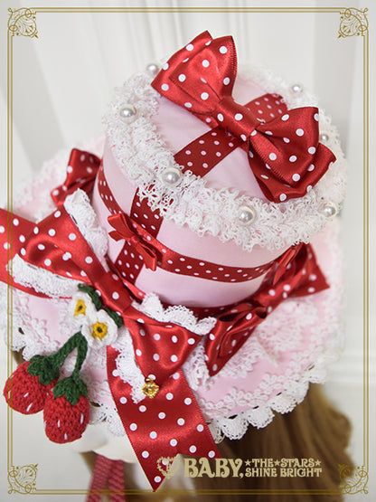[Pre-order] Doki Doki♡Heart fluttering Princess Strawberry Mini Hat