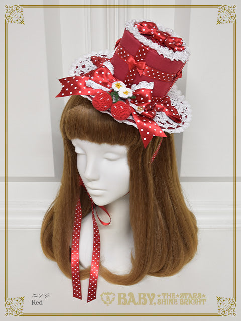 [Pre-order] Doki Doki♡Heart fluttering Princess Strawberry Mini Hat