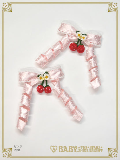 [Pre-order] Doki Doki♡Heart fluttering Princess Strawberry Curly Ribbon Clip