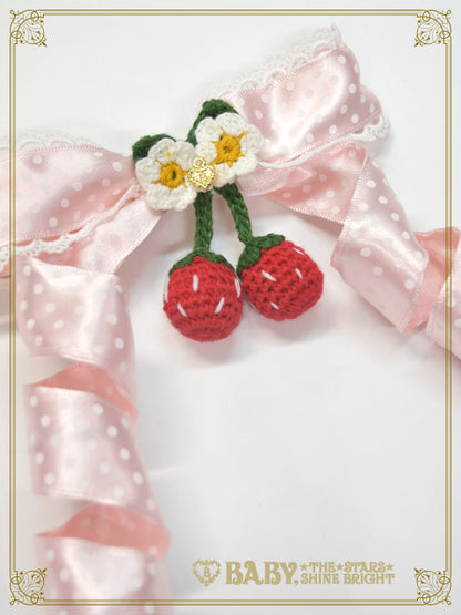 [Pre-order] Doki Doki♡Heart fluttering Princess Strawberry Curly Ribbon Clip