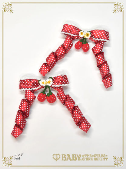 [Pre-order] Doki Doki♡Heart fluttering Princess Strawberry Curly Ribbon Clip