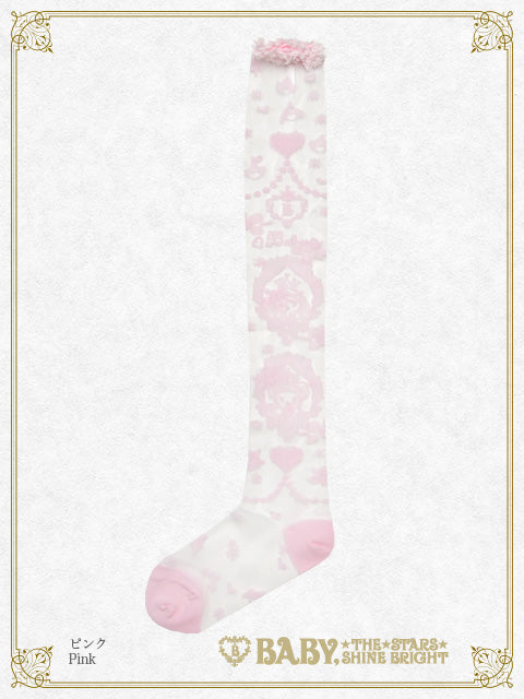 [Made-to-order] Mariée de Kumya♥〜La Princesse Éternelle〜 See-through Over-the-knee Socks