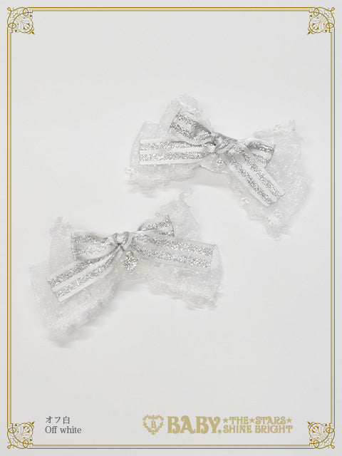 [Made-to-order] Etoile des Neiges Féerique Ribbon Clip
