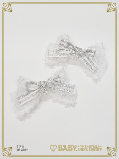 [Made-to-order] Etoile des Neiges Féerique Ribbon Clip