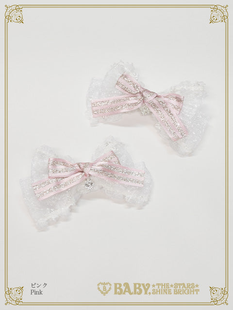 [Made-to-order] Etoile des Neiges Féerique Ribbon Clip