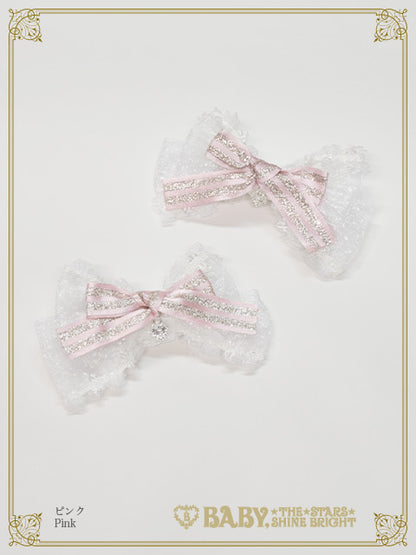 [Made-to-order] Etoile des Neiges Féerique Ribbon Clip