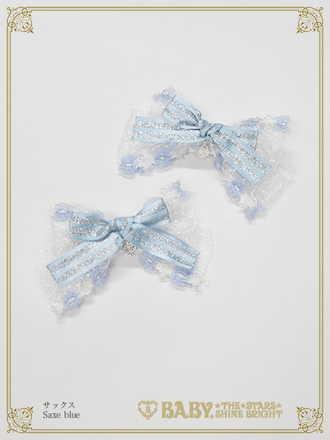 [Made-to-order] Etoile des Neiges Féerique Ribbon Clip