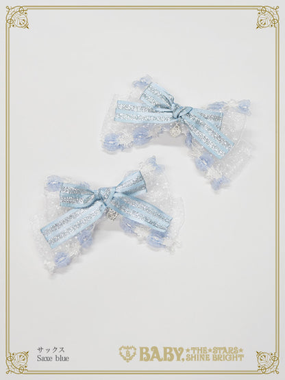 [Made-to-order] Etoile des Neiges Féerique Ribbon Clip
