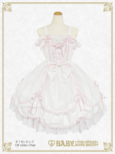 【即購入◎】BABY♡SugarLittleRoseジャンパースカート オフシロ 予約】Sugar powder♡Dot Tulle ジャンパースカート – BABY, THE STARS