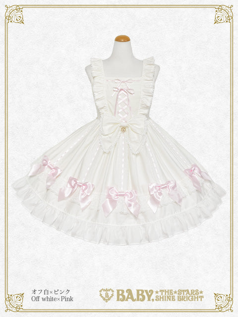 【予約】Ribbon Ribbon♡Wrapping Heart ジャンパースカート