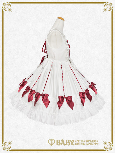 【予約】Ribbon Ribbon♡Wrapping Heart ジャンパースカート