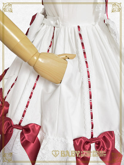 【予約】Ribbon Ribbon♡Wrapping Heart ジャンパースカート