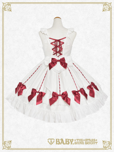 【予約】Ribbon Ribbon♡Wrapping Heart ジャンパースカート