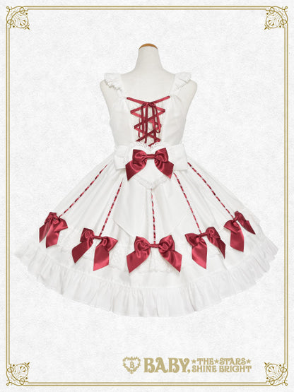 【予約】Ribbon Ribbon♡Wrapping Heart ジャンパースカート