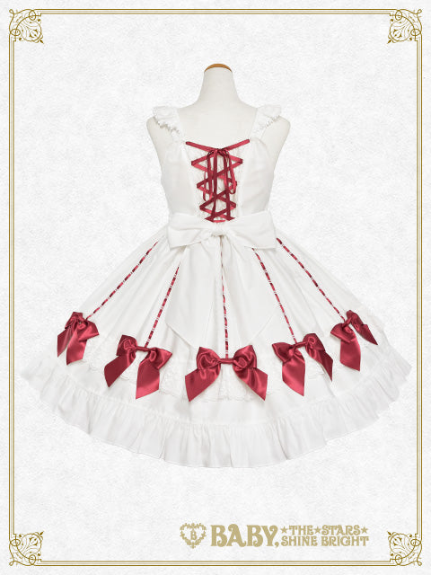 【予約】Ribbon Ribbon♡Wrapping Heart ジャンパースカート