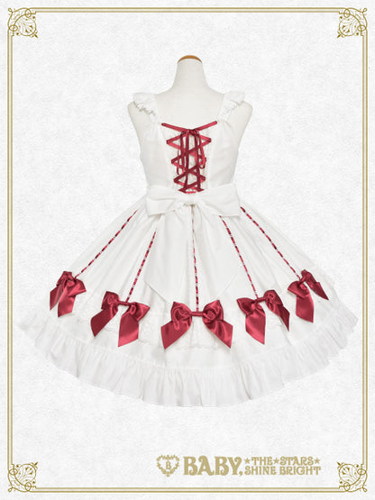 【予約】Ribbon Ribbon♡Wrapping Heart ジャンパースカート