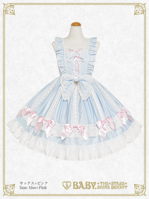 【予約】Ribbon Ribbon♡Wrapping Heart ジャンパースカート