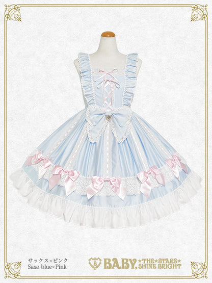 【予約】Ribbon Ribbon♡Wrapping Heart ジャンパースカート