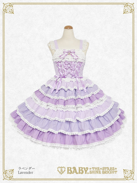 [Pre-order] Le froufrou sucré fondues Jumper Skirt (Multicolor Ver.)