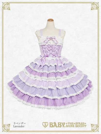 [Pre-order] Le froufrou sucré fondues Jumper Skirt (Multicolor Ver.)