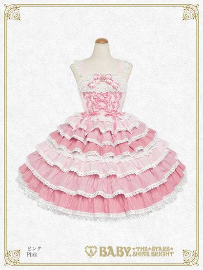 [Pre-order] Le froufrou sucré fondues Jumper Skirt (Multicolor Ver.)