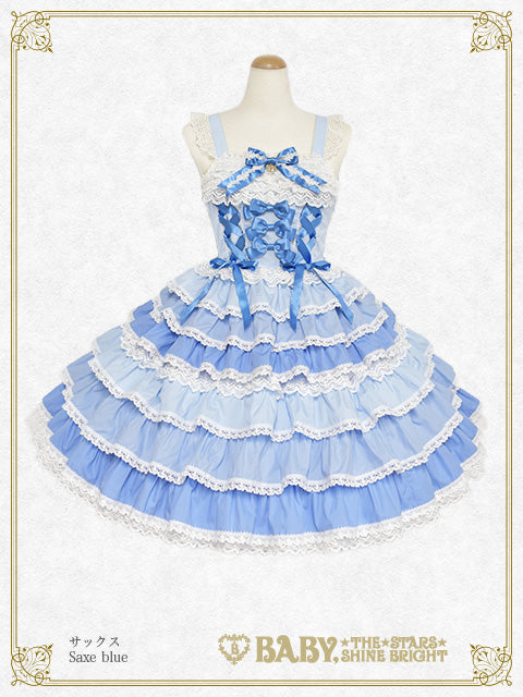 [Pre-order] Le froufrou sucré fondues Jumper Skirt (Multicolor Ver.)